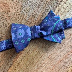 Marc by Marc Jacobs 100% Silk Paisley Bow Tie